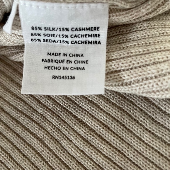 Pearl Button Cropped Silk/Cashmere Cardigan from NAADAM - Picture 8 of 8